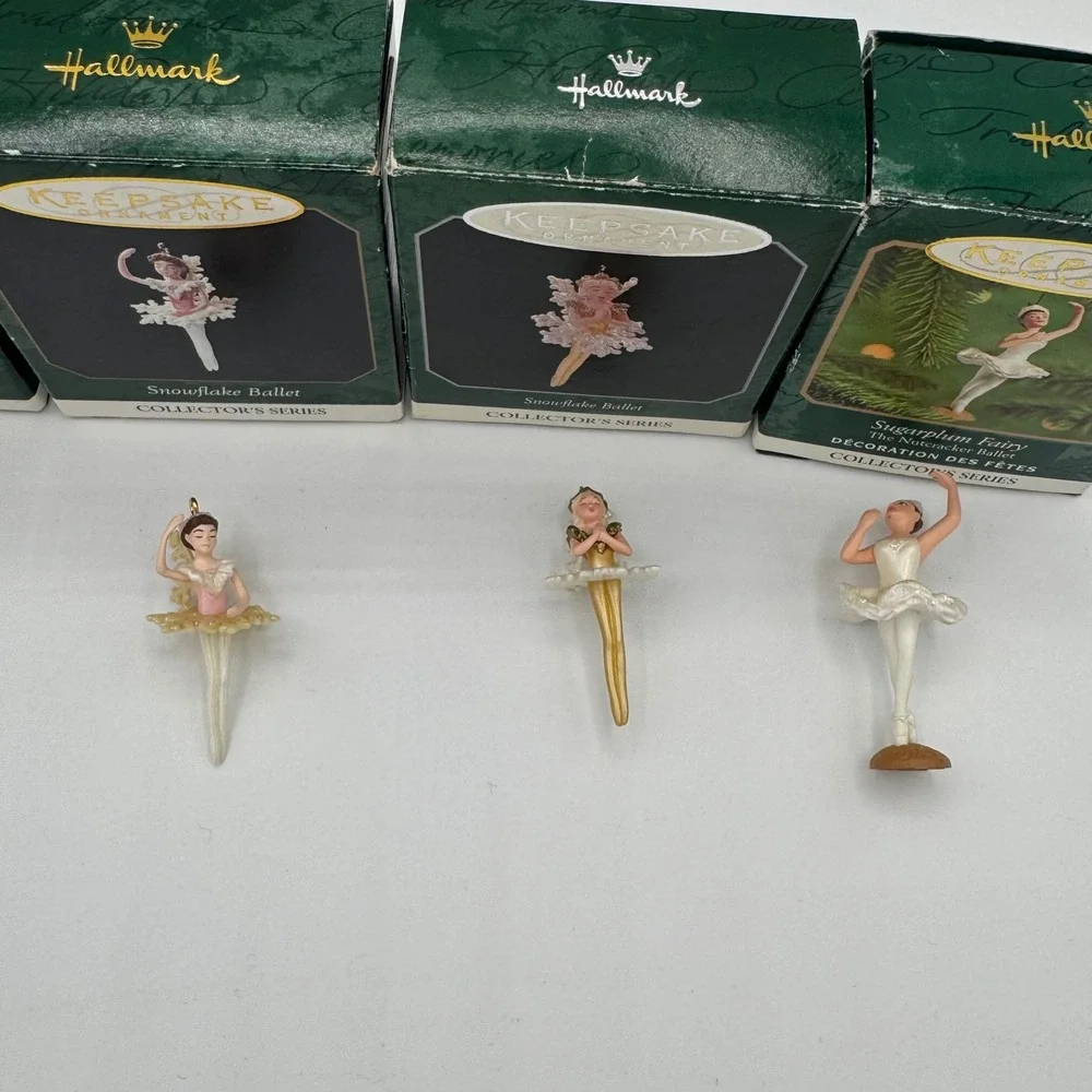 Lot of 5 Hallmark Keepsake Miniature Ornaments Nutcracker Ballet Sugarplum Fairy